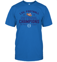 LSU Tigers Blue 84 College Football Playoff 2019 National Champions French Terry T-Shirt - KnowlegdeTee