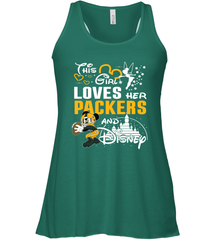 This Girl Loves Her Green Bay Packers And Mickey Disney Fan Mashup Racerback Tank - KnowlegdeTee