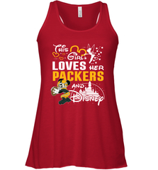 This Girl Loves Her Green Bay Packers And Mickey Disney Fan Mashup Racerback Tank - KnowlegdeTee