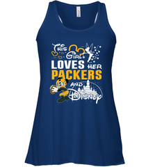 This Girl Loves Her Green Bay Packers And Mickey Disney Fan Mashup Racerback Tank - KnowlegdeTee