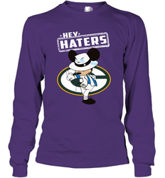 GREEN BAY PACKERS Hey Haters Mickey Mouse Long Sleeve T-Shirt - KnowlegdeTee