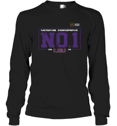 LSU Tigers College Football Playoff 2019 National Champions No1 Vintage Long Sleeve T-Shirt - KnowlegdeTee