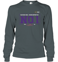 LSU Tigers College Football Playoff 2019 National Champions No1 Vintage Long Sleeve T-Shirt - KnowlegdeTee