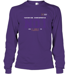 LSU Tigers College Football Playoff 2019 National Champions No1 Vintage Long Sleeve T-Shirt - KnowlegdeTee