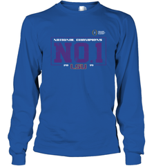 LSU Tigers College Football Playoff 2019 National Champions No1 Vintage Long Sleeve T-Shirt - KnowlegdeTee