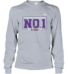 LSU Tigers College Football Playoff 2019 National Champions No1 Vintage Long Sleeve T-Shirt - KnowlegdeTee