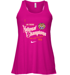 LSU Tigers College Football Playoff 2019 National Champions Celebration Racerback Tank - KnowlegdeTee