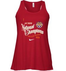 LSU Tigers College Football Playoff 2019 National Champions Celebration Racerback Tank - KnowlegdeTee
