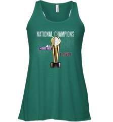 LSU Tigers College Football Playoff 2019 National Champions Trophy Racerback Tank - KnowlegdeTee