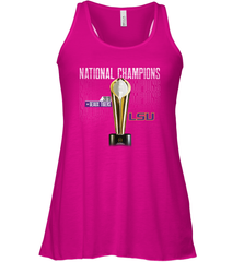LSU Tigers College Football Playoff 2019 National Champions Trophy Racerback Tank - KnowlegdeTee