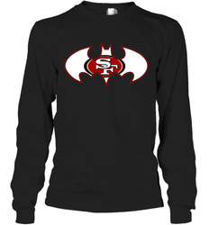 We Are The San Francisco 49ers Batman NFL Mashup = Long Sleeve T-Shirt - KnowlegdeTee