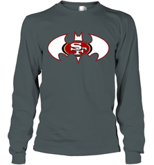 We Are The San Francisco 49ers Batman NFL Mashup = Long Sleeve T-Shirt - KnowlegdeTee