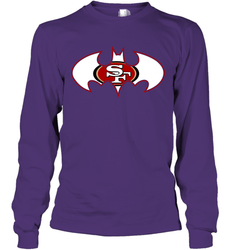 We Are The San Francisco 49ers Batman NFL Mashup = Long Sleeve T-Shirt - KnowlegdeTee