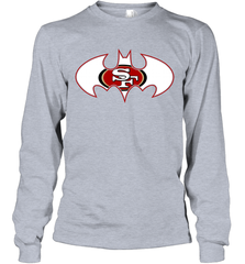 We Are The San Francisco 49ers Batman NFL Mashup = Long Sleeve T-Shirt - KnowlegdeTee