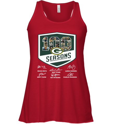 100 Seasons Of Green Bay Packers Anniversary For Fans Racerback Tank - KnowlegdeTee