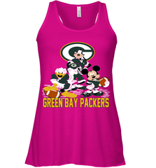 Mickey Donald Goofy Green Bay Packers Shirt Racerback Tank - KnowlegdeTee