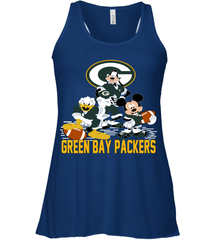 Mickey Donald Goofy Green Bay Packers Shirt Racerback Tank - KnowlegdeTee
