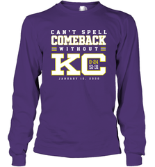 Can't Spell Comeback Without KC Kansas City Chiefs Shirt Long Sleeve T-Shirt - KnowlegdeTee
