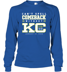 Can't Spell Comeback Without KC Kansas City Chiefs Shirt Long Sleeve T-Shirt - KnowlegdeTee