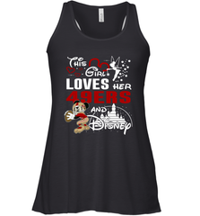 This Girl Loves Her San Francisco 49ers And Mickey Disney Fan Mashup Racerback Tank - KnowlegdeTee