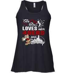 This Girl Loves Her San Francisco 49ers And Mickey Disney Fan Mashup Racerback Tank - KnowlegdeTee