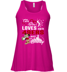 This Girl Loves Her San Francisco 49ers And Mickey Disney Fan Mashup Racerback Tank - KnowlegdeTee