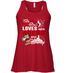 This Girl Loves Her San Francisco 49ers And Mickey Disney Fan Mashup Racerback Tank - KnowlegdeTee