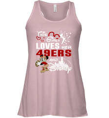 This Girl Loves Her San Francisco 49ers And Mickey Disney Fan Mashup Racerback Tank - KnowlegdeTee