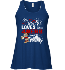 This Girl Loves Her San Francisco 49ers And Mickey Disney Fan Mashup Racerback Tank - KnowlegdeTee