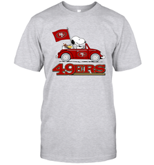 Snoopy And Woodstock Ride The San Francisco 49ers Car NFL Shirts T-Shirt - KnowlegdeTee