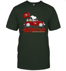 Snoopy And Woodstock Ride The San Francisco 49ers Car NFL Shirts T-Shirt - KnowlegdeTee