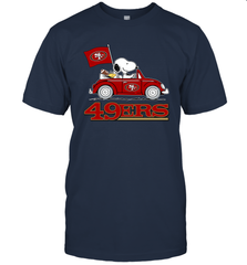 Snoopy And Woodstock Ride The San Francisco 49ers Car NFL Shirts T-Shirt - KnowlegdeTee