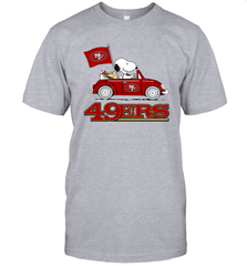 Snoopy And Woodstock Ride The San Francisco 49ers Car NFL Shirts T-Shirt - KnowlegdeTee