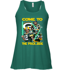 Green Bay Packers Star Wars Come to The Packer Side Faithful Playoff Racerback Tank - KnowlegdeTee