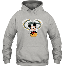 Green Bay Packers The Heart Mickey Mouse Disney Football Hoodie - KnowlegdeTee