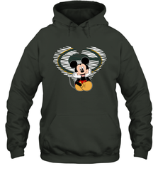 Green Bay Packers The Heart Mickey Mouse Disney Football Hoodie - KnowlegdeTee