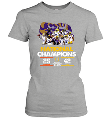 LSU National Championship 2020 Clemson 25 LSU 42 Shirt Women's T-Shirt - KnowlegdeTee