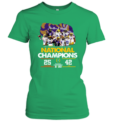 LSU National Championship 2020 Clemson 25 LSU 42 Shirt Women's T-Shirt - KnowlegdeTee