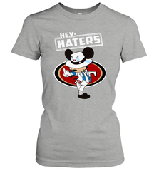 SAN FRANCISCO 49ERS Hey Haters Mickey Mouse Women's T-Shirt - KnowlegdeTee
