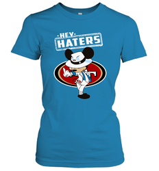 SAN FRANCISCO 49ERS Hey Haters Mickey Mouse Women's T-Shirt - KnowlegdeTee