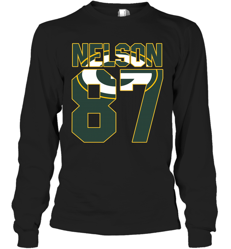 Green Bay Packers Jordy Nelson Game Long Sleeve T-Shirt - KnowlegdeTee