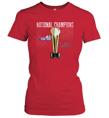 LSU Tigers College Football Playoff 2019 National Champions Trophy Women's T-Shirt - KnowlegdeTee