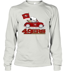 Snoopy And Woodstock Ride The San Francisco 49ers Car NFL Shirts Long Sleeve T-Shirt - KnowlegdeTee