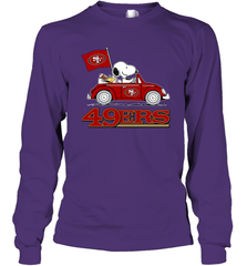 Snoopy And Woodstock Ride The San Francisco 49ers Car NFL Shirts Long Sleeve T-Shirt - KnowlegdeTee