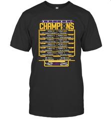 LSU Tigers College Football Playoff 2019 National Champions Schedule Fumble after T-Shirt - KnowlegdeTee