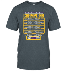 LSU Tigers College Football Playoff 2019 National Champions Schedule Fumble after T-Shirt - KnowlegdeTee