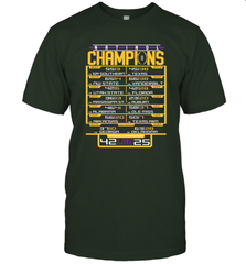 LSU Tigers College Football Playoff 2019 National Champions Schedule Fumble after T-Shirt - KnowlegdeTee