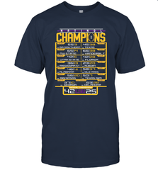 LSU Tigers College Football Playoff 2019 National Champions Schedule Fumble after T-Shirt - KnowlegdeTee