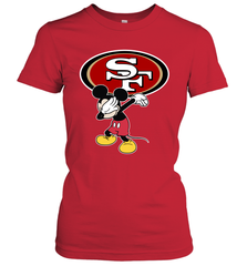 Dabbing Mickey Flippin' Love San Francisco 49ers Football Women's T-Shirt - KnowlegdeTee