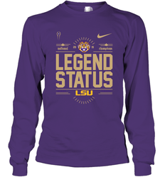 LSU Tigers College Football Playoff 2019 National Champions Legend Status Long Sleeve T-Shirt - KnowlegdeTee